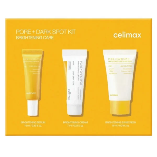Набор миниатюр для выравнивания тона Celimax Pore+Dark Spot Brightening Kit