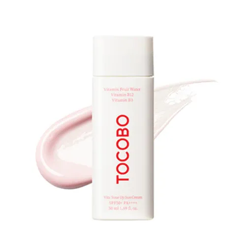 Витаминный солнцезащитный крем с тонирующим эффектом Tocobo Vita Tone Up Sun Cream SPF50+ PA++++