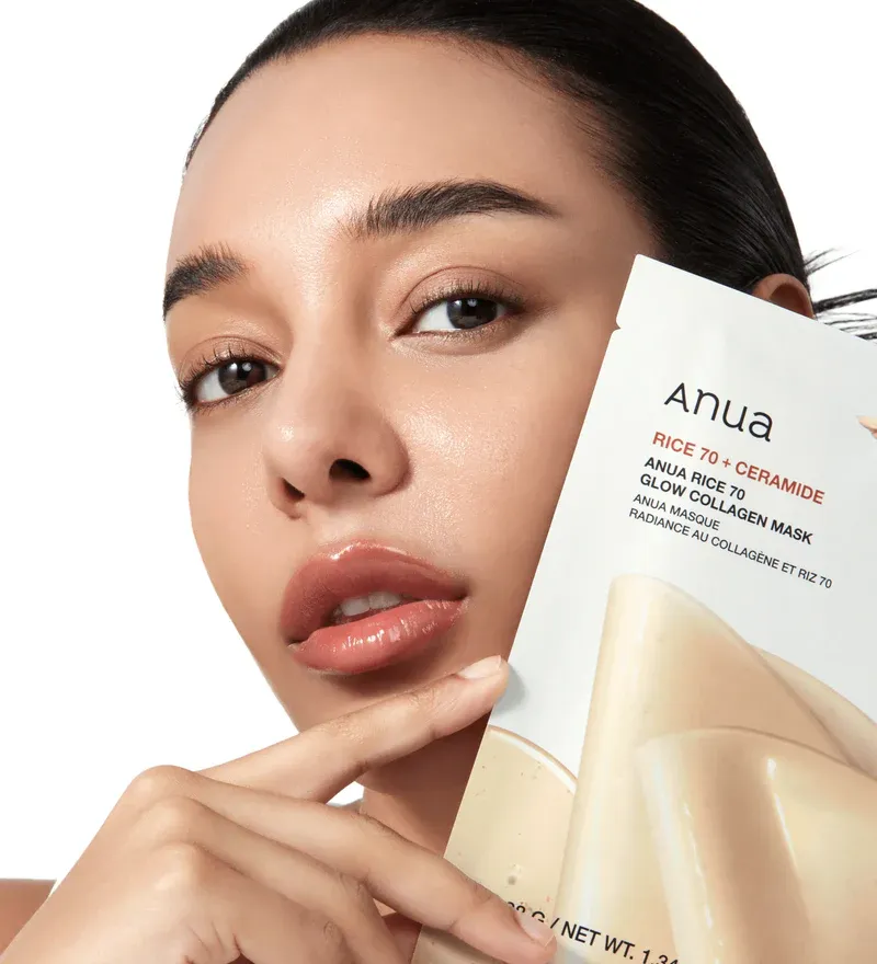 Гидрогелевая маска с рисом для сияния кожи Anua Rice 70 Glow Collagen Mask Anua Rice 70 Glow Collagen Mask 3