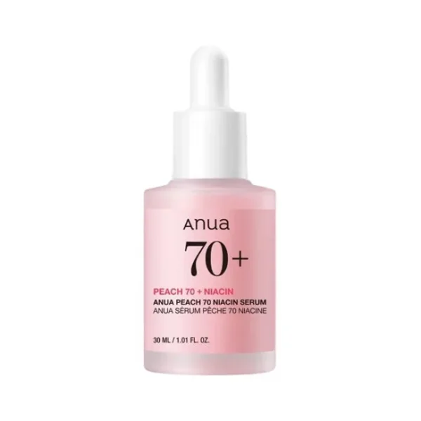 Контакты Сыворотка с персиком и ниацинамидом для сияния и гладкой кожи Anua Peach 70 Niacin Serum