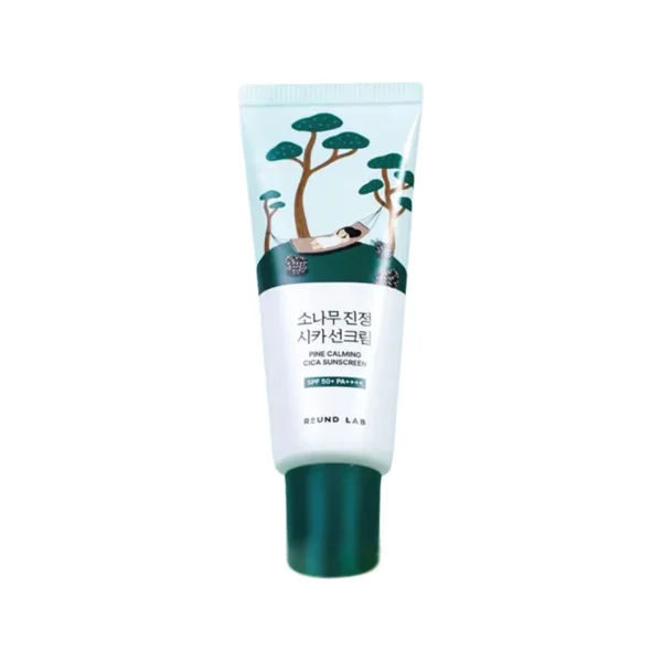 Солнцезащитный крем с сосной для проблемной кожи Round Lab Pine Calming Cica Sunscreen SPF50+ PA++++