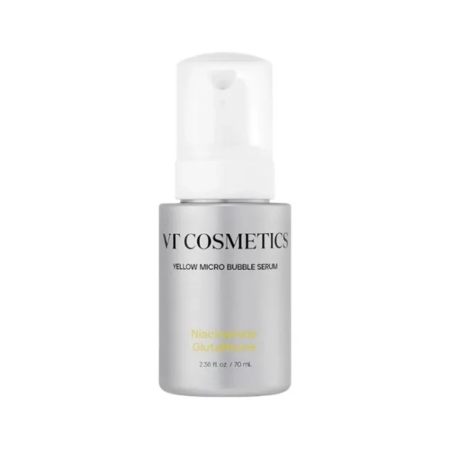 Осветляющая пузырьковая сыворотка с ниацинамидом VT Cosmetics Niacinamide Glutathione Yellow Micro Bubble Serum Осветляющая пузырьковая сыворотка с ниацинамидом VT Cosmetics Niacinamide Glutathione Yellow Micro Bubble Serum