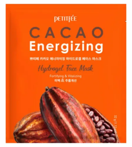 Тонизирующая гидрогелевая маска с какао Petitfee Cacao Energizing Hydrogel Face Mask