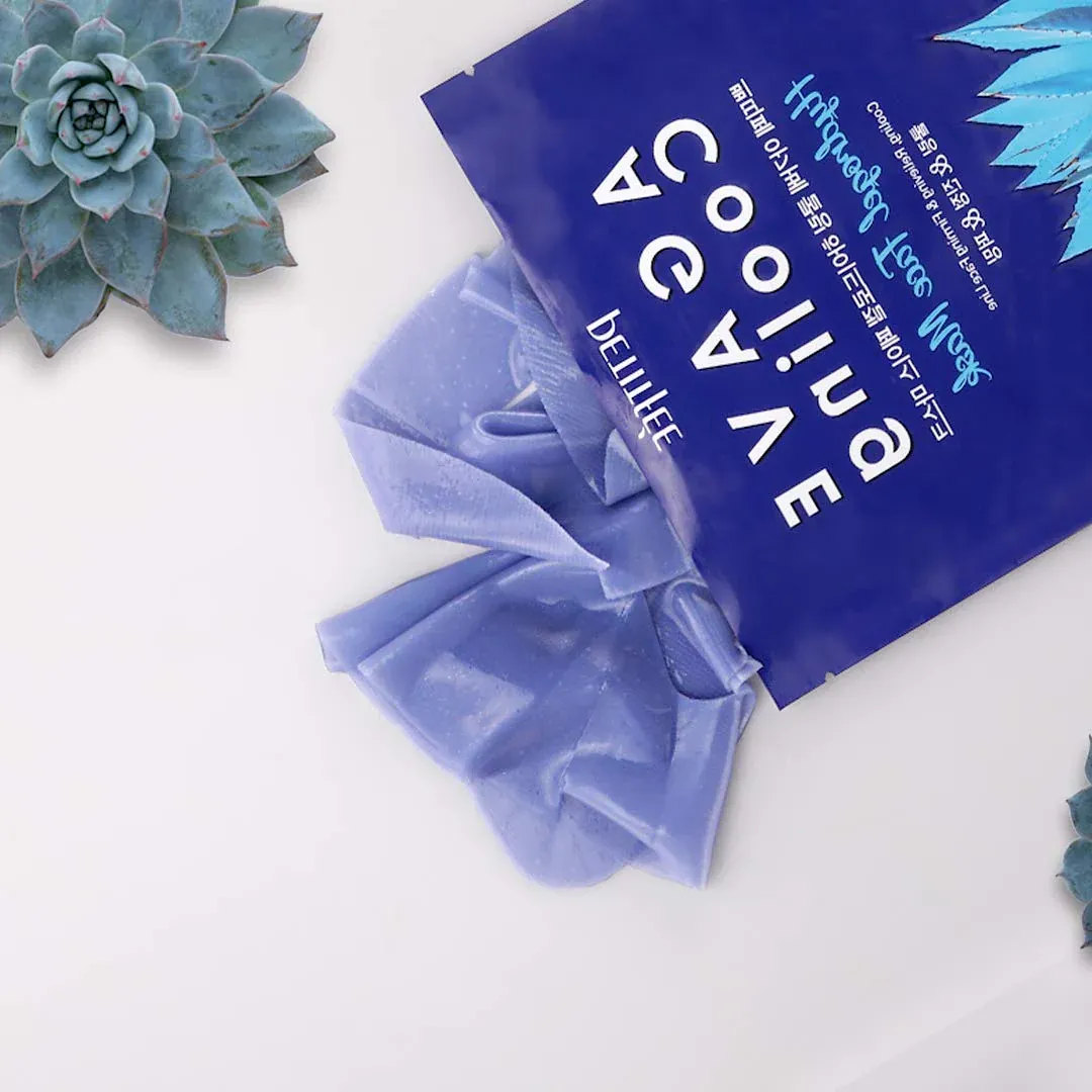 Охлаждающая гидрогелевая маска от отеков с экстрактом агавы Petitfee Agave Cooling Hydrogel Face Mask Petitfee Agave Cooling Hydrogel Face Mask 2