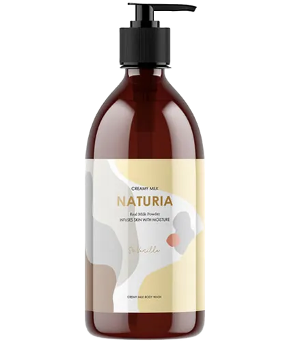 Крем-гель для душа с ароматом ванили NATURIA Creamy Milk Body Wash So Vanilla