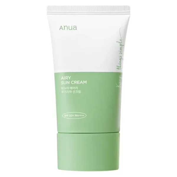 Минеральный солнцезащитный крем для чувствительной кожи Anua Airy Sun Сream SPF50+ PA++++