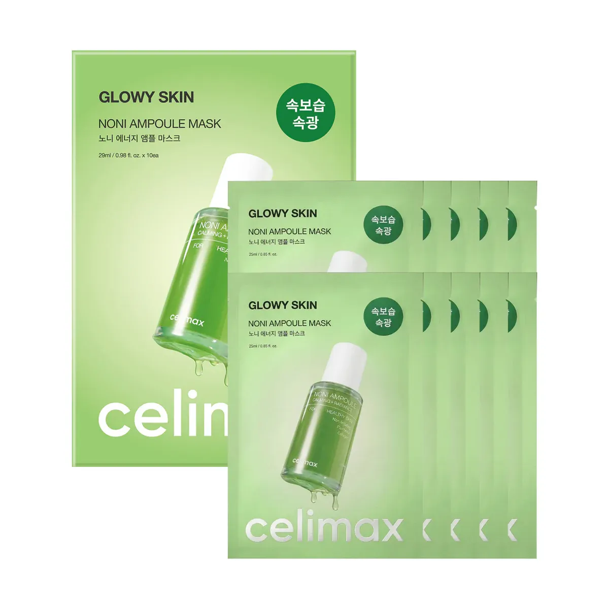 Маска с экстрактом нони для здорового сияния кожи Celimax Glowy Skin Noni Ampoule Mask Маска с экстрактом нони для здорового сияния кожи Celimax Glowy Skin Noni Ampoule Mask