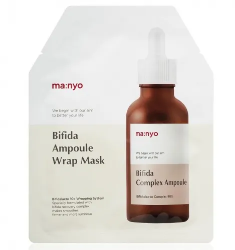 Восстанавливающая гидрогелевая маска с бифидобактериями Manyo Bifida Ampoule Wrap Mask