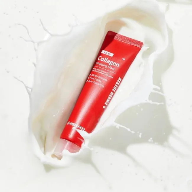 Лифтинговая маска-плёнка с коллагеном для сужения пор MEDIPEEL Red Lacto Collagen Wrapping Mask MEDIPEEL Red Lacto Collagen Wrapping Mask 7