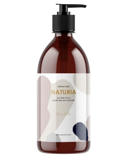 Кремовый гель для душа с ароматом шоколада NATURIA Creamy Milk Body Wash Choco Latte