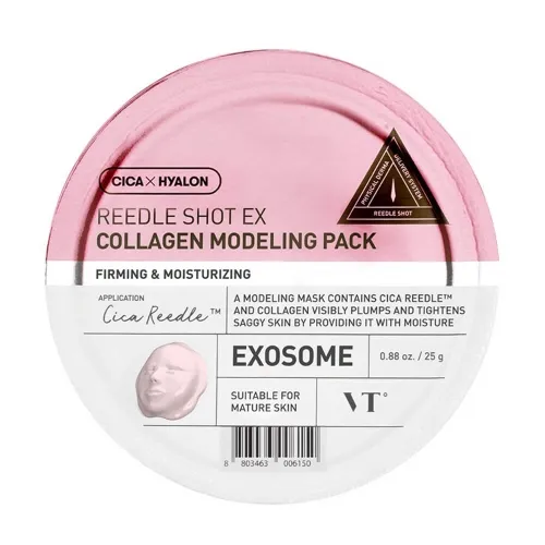 Альгинатная маска с микроиглами и коллагеном для упругости кожи VT Cosmetics Reedle Shot EX Collagen Modeling Pack