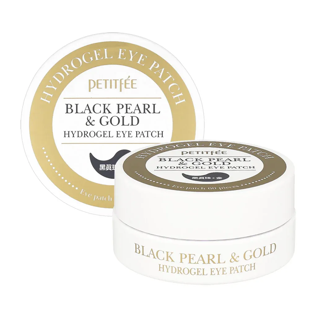 Осветляющие гидрогелевые патчи для век с чёрным жемчугом Petitfee Black Pearl & Gold Hydrogel Eye Patch Petitfee Black Pearl & Gold Hydrogel Eye Patch 2