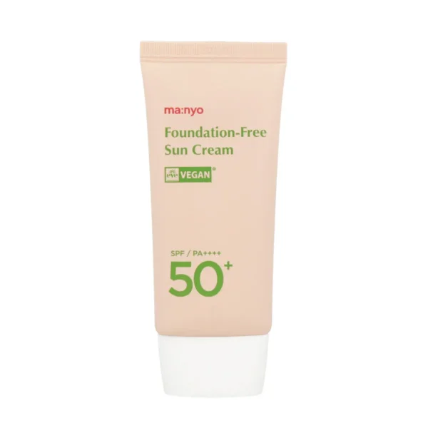 Выравнивающий солнцезащитный крем с тоном Manyo Foundation-Free Sun Cream Moisture SPF50+ PA++++