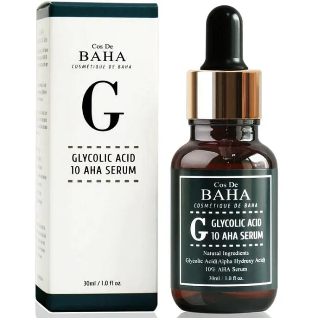 Пилинг-сыворотка c гликолевой кислотой Cos De Baha Glycolic Acid 10 AHA Serum Cos De Baha Glycolic Acid 10 AHA Serum 3