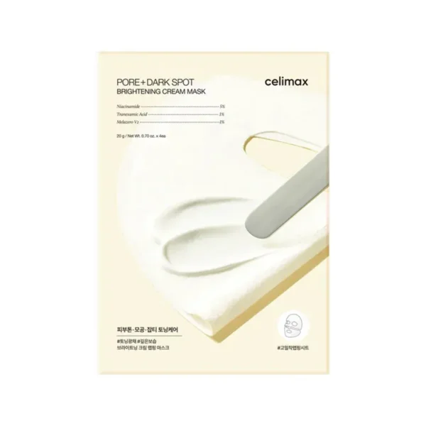 Осветляющая кремовая маска для сияния кожи Celimax Pore+Dark Spot Brightening Cream Mask