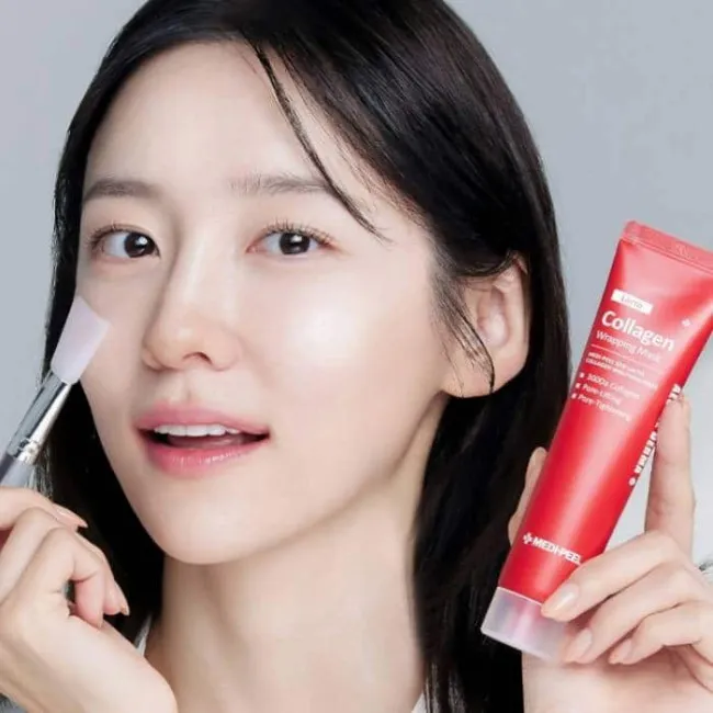 Лифтинговая маска-плёнка с коллагеном для сужения пор MEDIPEEL Red Lacto Collagen Wrapping Mask MEDIPEEL Red Lacto Collagen Wrapping Mask 6
