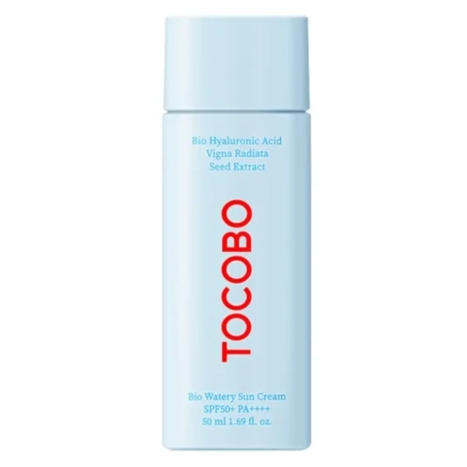 Лёгкий солнцезащитный крем с гиалуроновой кислотой Tocobo Bio Watery Sun Cream SPF50+ PA++++ Лёгкий солнцезащитный крем с гиалуроновой кислотой Tocobo Bio Watery Sun Cream SPF50+ PA++++