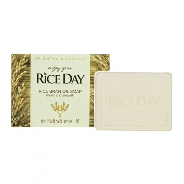 Парфюмированное туалетное мыло с маслом рисовых отрубей Lion Rice Day Soap
