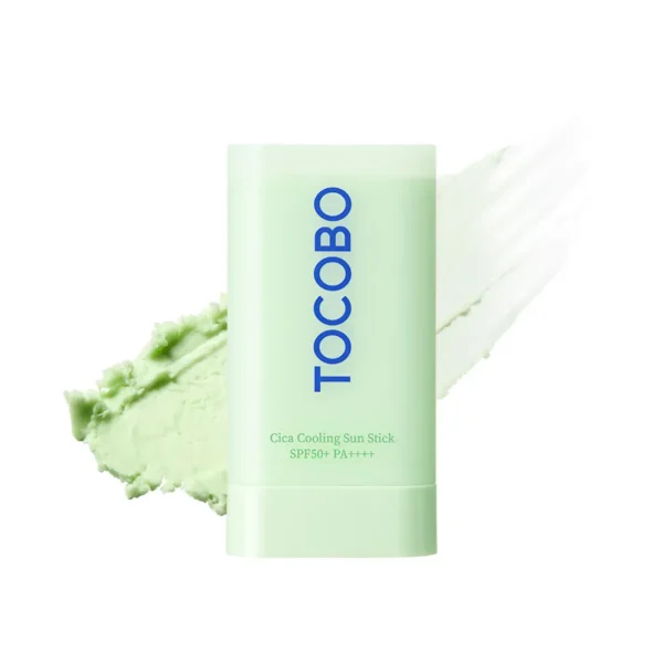 Успокаивающий солнцезащитный стик с центеллой Tocobo Cica Cooling Sun Stick SPF50+ PA++++