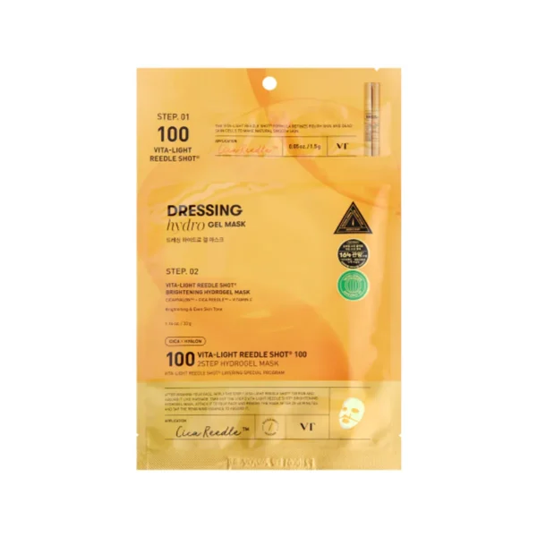 Осветляющая гидрогелевая маска с микроиглами VT Cosmetics Vita-Light Reedle Shot 100 2Step Hydrogel Mask