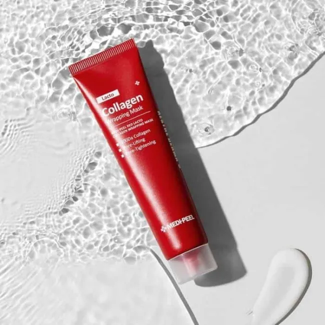 Лифтинговая маска-плёнка с коллагеном для сужения пор MEDIPEEL Red Lacto Collagen Wrapping Mask MEDIPEEL Red Lacto Collagen Wrapping Mask 2