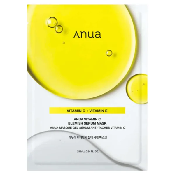 Осветляющая тканевая маска с витамином С Anua Green Lemon Vita C Blemish Serum Mask