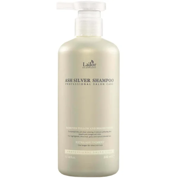 Оттеночный шампунь для светлых окрашенных и обесцвеченных волос Lador Ash Silver Shampoo