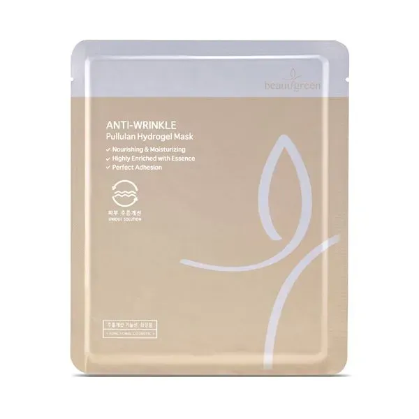 Антивозрастная гидрогелевая маска с коллагеном Beauugreen Anti-Wrinkle Pullulan Hydrogel Mask