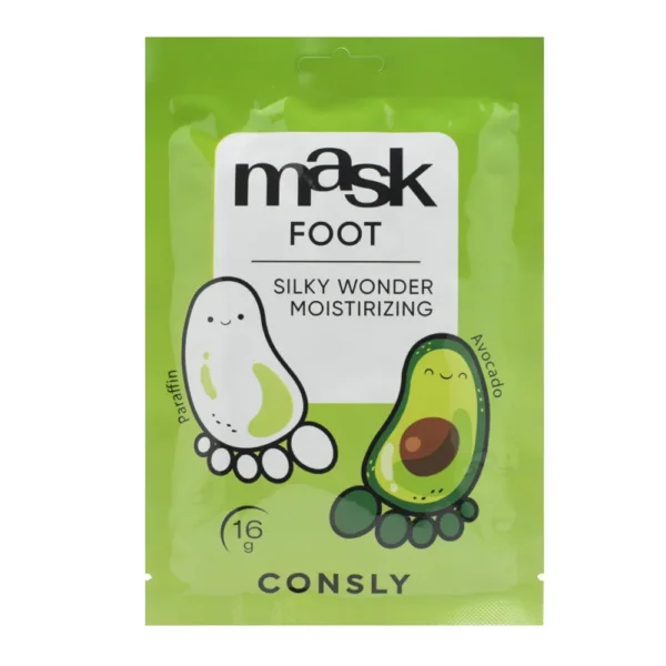 Парафиновая маска-носочки для ног с авокадо Consly Silky Wonder Avocado and Paraffin Moisturizing Foot Mask
