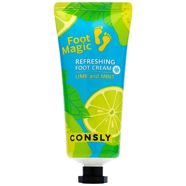 Крем для ног освежающий с лаймом и мятой Consly Refreshing Foot Cream