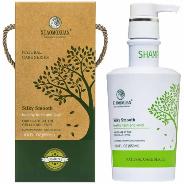 Премиальный шампунь с коллагеном для повреждённых волос Xiaomoxuan Silky Smooth Shampoo Collagen