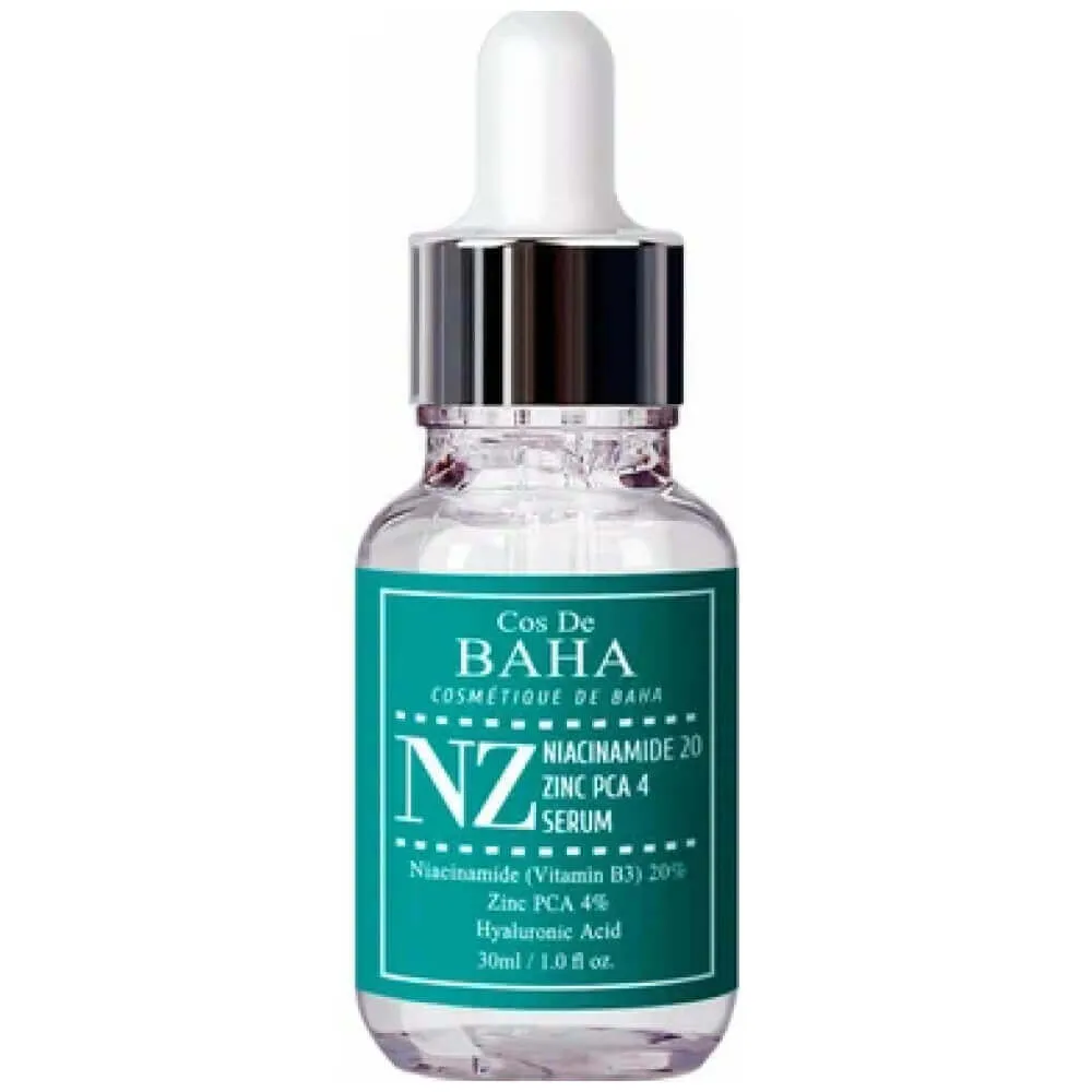 Сыворотка для сужения пор для жирной кожи Cos De BAHA Niacinamide 20% Zinc 4% Pore Reducer Сыворотка для сужения пор для жирной кожи Cos De BAHA Niacinamide 20% Zinc 4% Pore Reducer