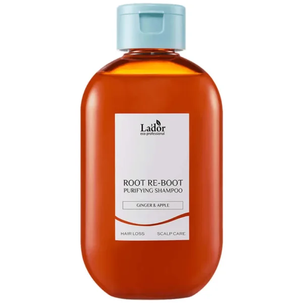 Шампунь для чувствительной и жирной кожи головы Lador Root Re-Boot Purifying Shampoo Ginger & Apple