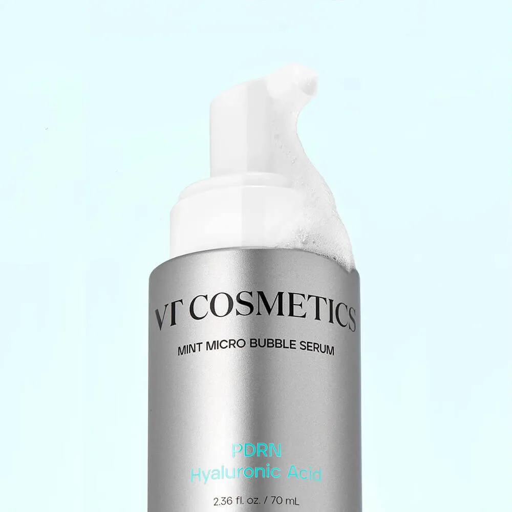 Пузырьковая сыворотка с ПДРН VT Cosmetics PDRN Hyaluronic Mint Micro Bubble Serum VT Cosmetics PDRN Hyaluronic Mint Micro Bubble Serum 3