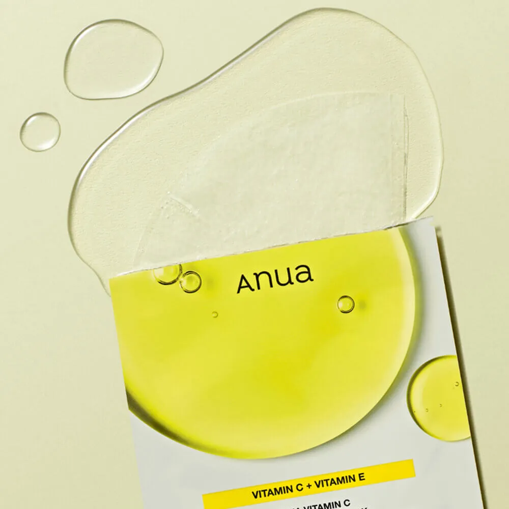 Осветляющая тканевая маска с витамином С Anua Green Lemon Vita C Blemish Serum Mask Anua Green Lemon Vita C Blemish Serum Mask 2