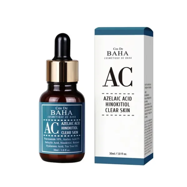 Интенсивная сыворотка против акне Cos De Baha Azelaic Acid Hinokitiol Clear Skin
