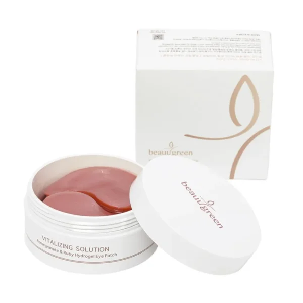 Омолаживающие гидрогелевые патчи с гранатом и пудрой рубина BeauuGreen Pomegranate Ruby Eye Patch