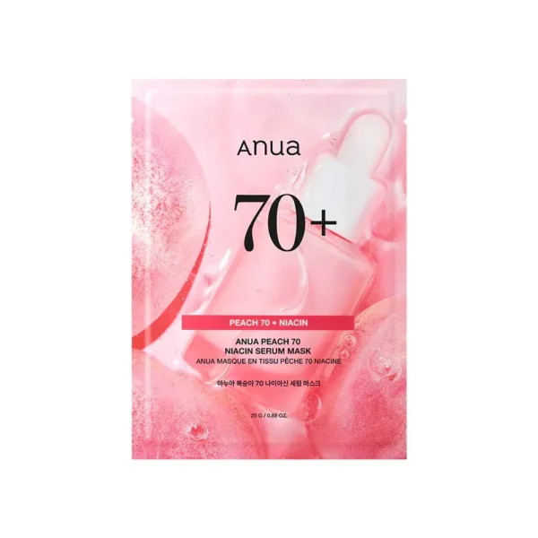 Тканевая маска с персиком и ниацинамидом для сияния кожи Anua Peach 70% Niacin Serum Mask