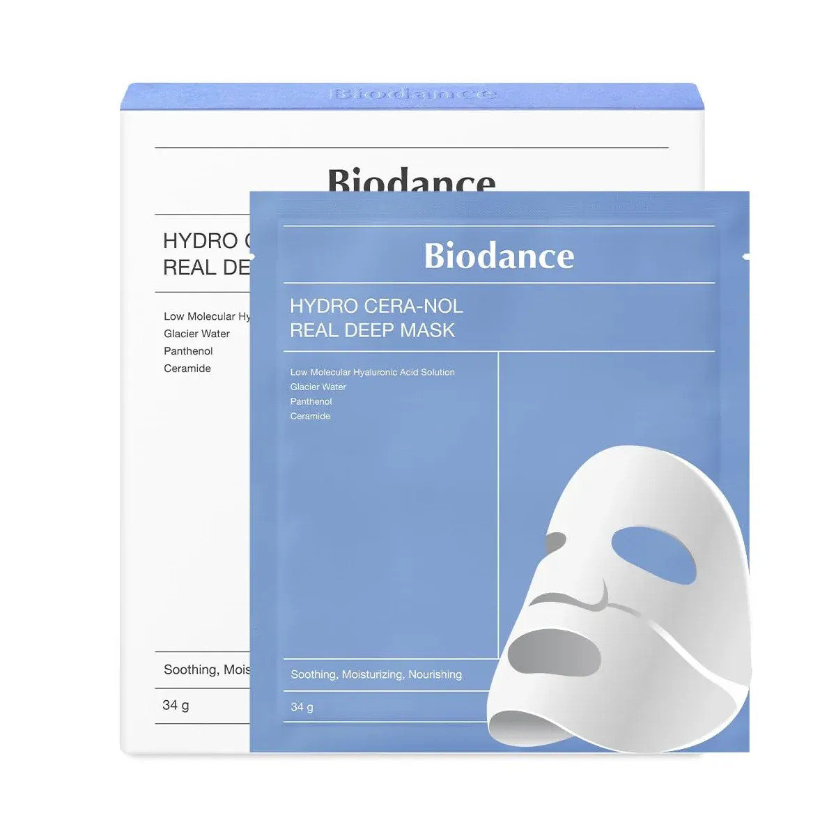 Ночная гидрогелевая маска с церамидами для сухой кожи Biodance Hydro Cera-Nol Real Deep Mask Biodance Hydro Cera-Nol Real Deep Mask 2