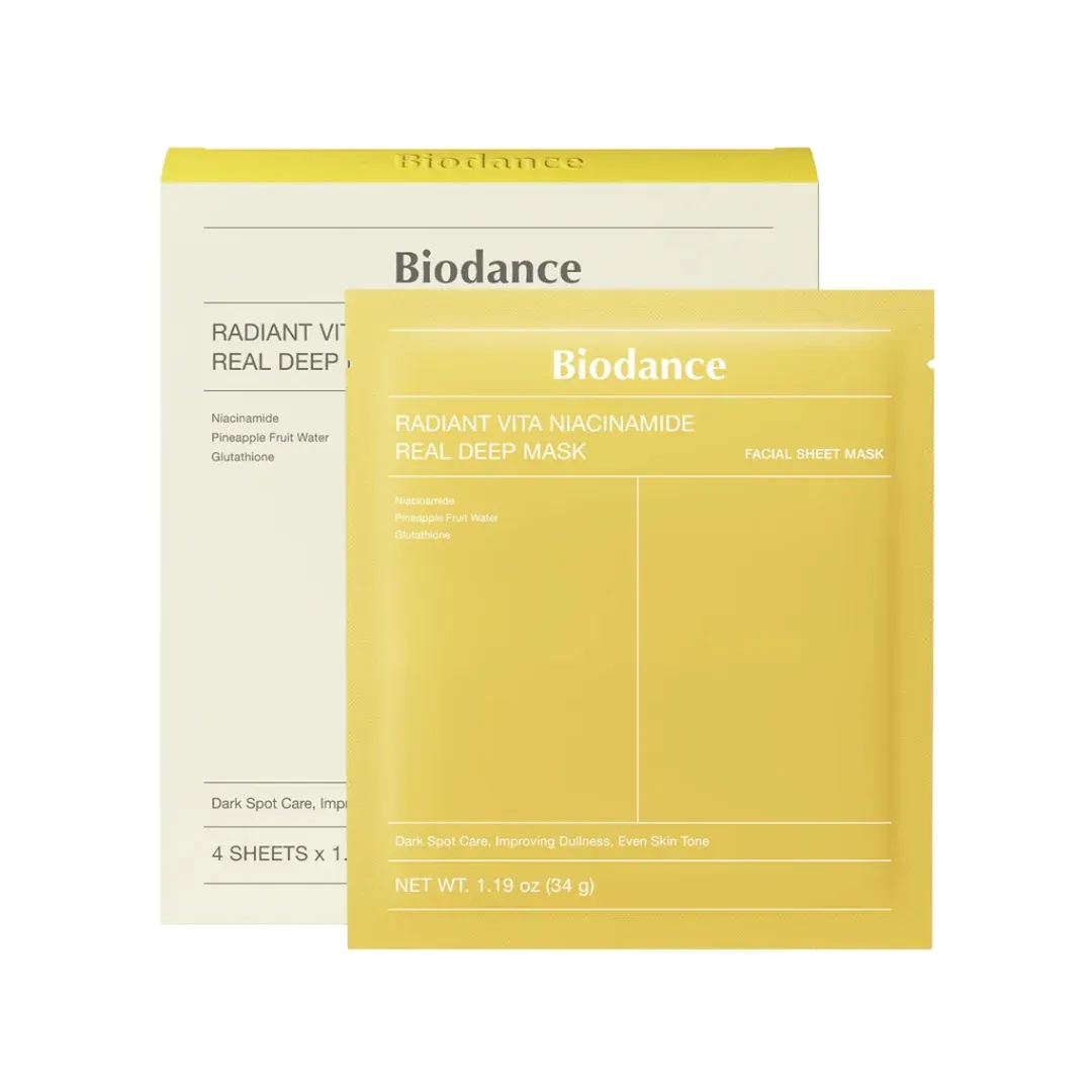Гидрогелевая маска с ниацинамидом для сияния кожи Biodance Radiant Vita Niacinamide Real Deep Mask Biodance Radiant Vita Niacinamide Real Deep Mask 7
