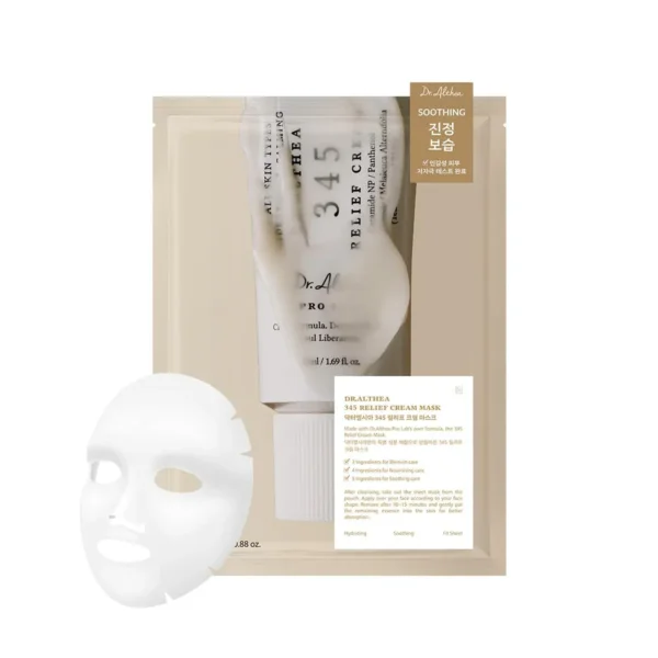 Успокаивающая тканевая крем-маска с ПДРН и ресвератролом Dr. Althea 345 Relief Cream Mask