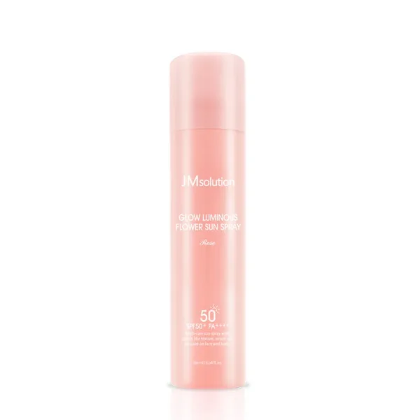 Омолаживающий солнцезащитный спрей с розой и пептидами JMsolution Glow Luminous Flower Sun Spray SPF50+ PA++++