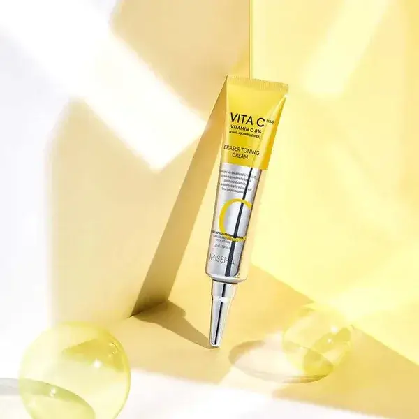 Мягкий осветляющий крем с 8% витамина C Missha Vita C Plus Eraser Toning Cream C Missha Vita C Plus Eraser Toning Cream 3