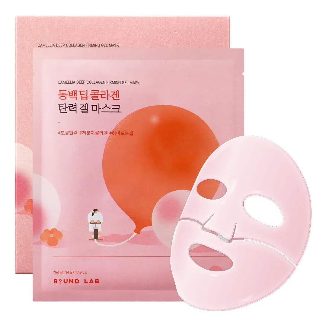 Укрепляющая гидрогелевая маска с камелией Round Lab Camellia Deep Collagen Firming Gel Mask Укрепляющая гидрогелевая маска с камелией Round Lab Camellia Deep Collagen Firming Gel Mask
