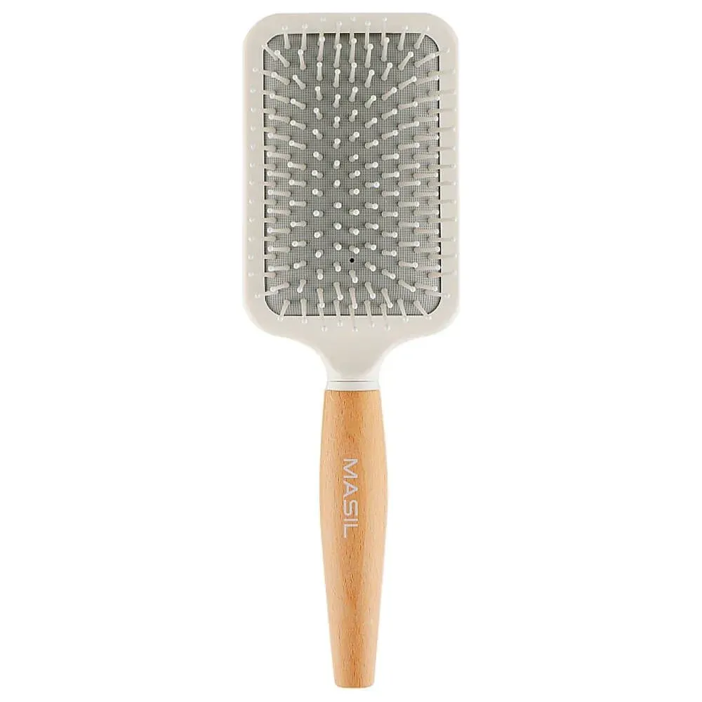 Массажная антистатичная расчёска для волос Masil Wooden Paddle Brush Массажная антистатичная расчёска для волос Masil Wooden Paddle Brush