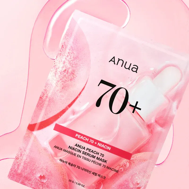 Тканевая маска с персиком и ниацинамидом для сияния кожи Anua Peach 70% Niacin Serum Mask Niacin Serum Mask 3