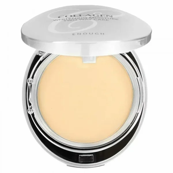 Коллагеновая пудра 3 в 1 с эффектом сияния Enough Collagen 3 in 1 Whitening Moisture Two Way Cake