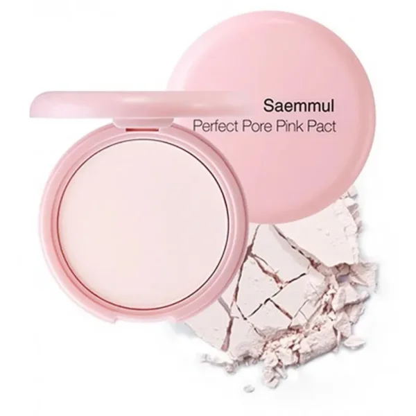 Минеральная пудра для проблемной кожи с расширенными порами The Saem Saemmul Perfect Pore Pink Pact