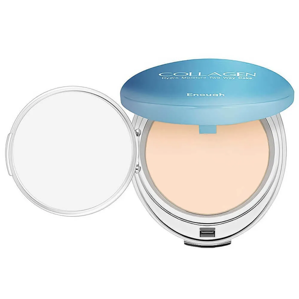 Увлажняющая коллагеновая пудра со сменным блоком Enough Collagen Hydro Moisture Two Way Cake SPF25 PA++ Увлажняющая коллагеновая пудра со сменным блоком Enough Collagen Hydro Moisture Two Way Cake SPF25 PA++