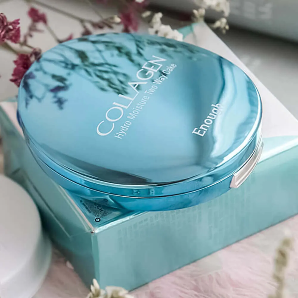 Увлажняющая коллагеновая пудра со сменным блоком Enough Collagen Hydro Moisture Two Way Cake SPF25 PA++ Enough Collagen Hydro Moisture Two Way Cake SPF25 PA++ 3